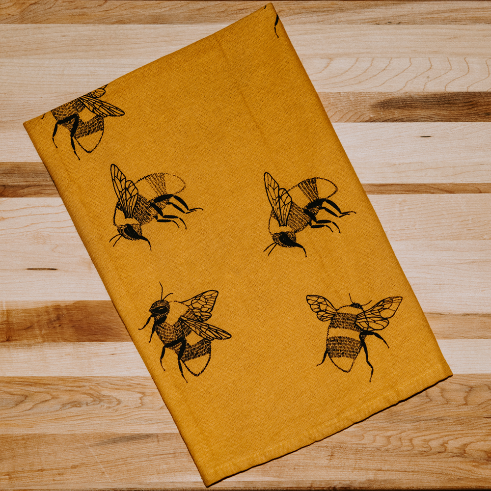 Smoking Lily Kitchen Towels: Bees