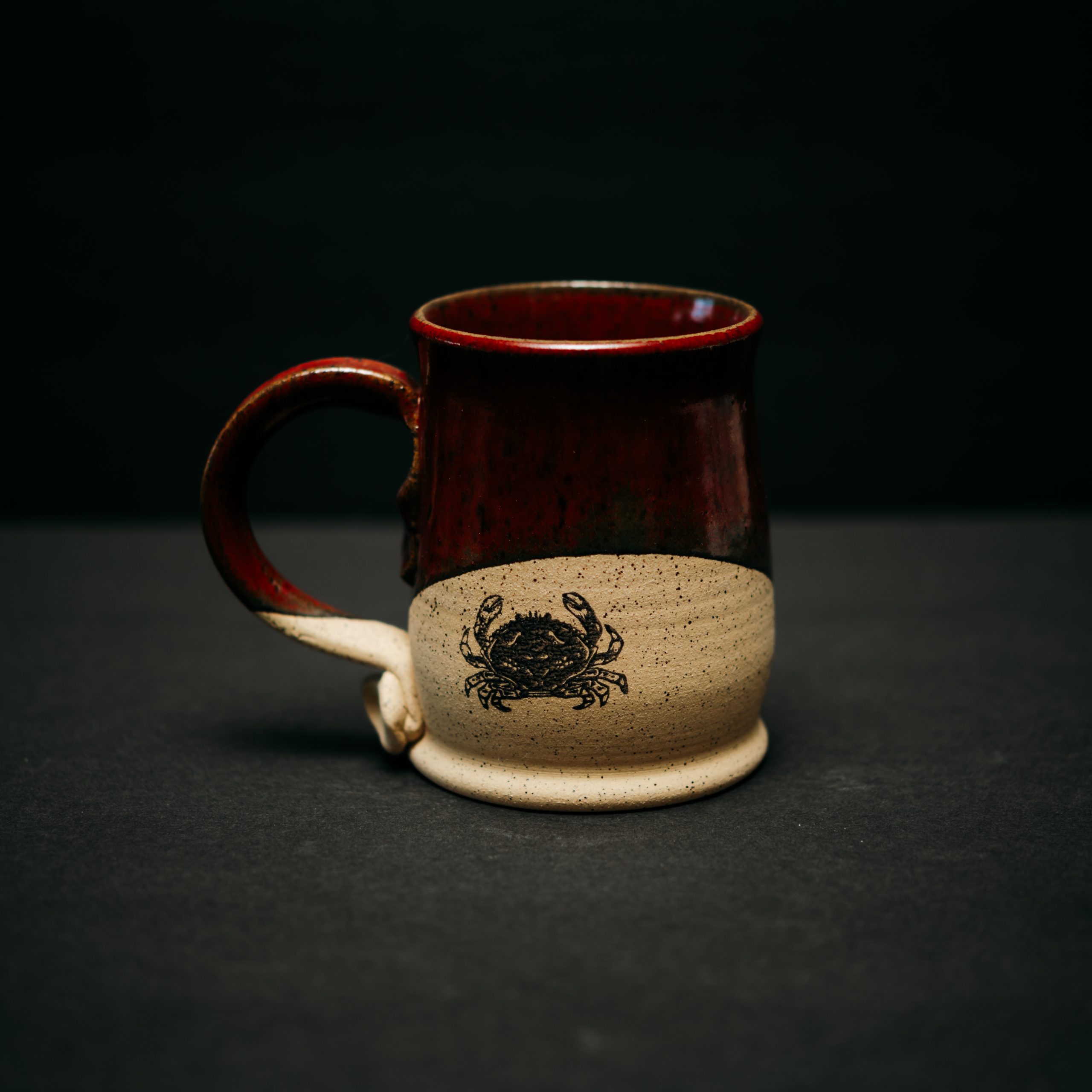 EEK Pottery: Crab- Red