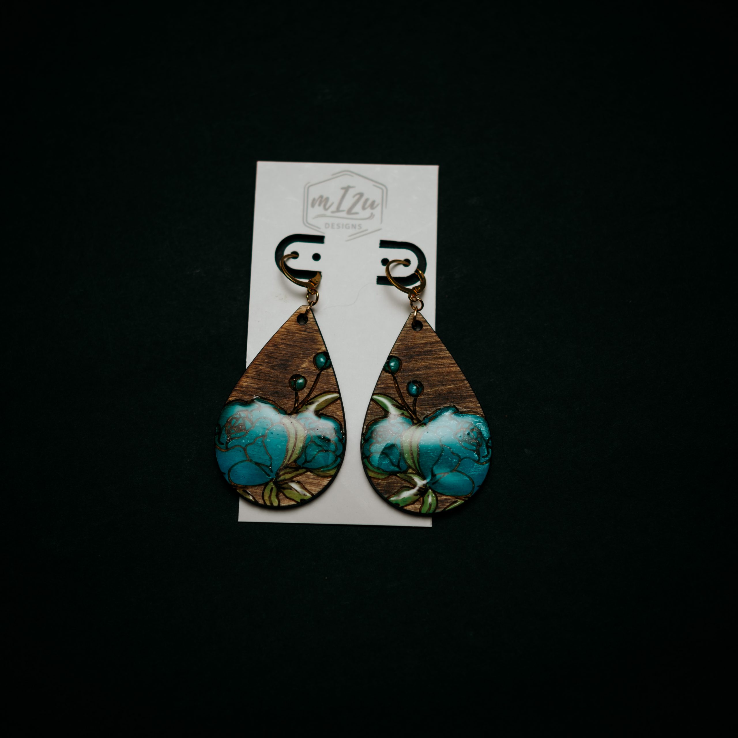 MI2U Designs: Light Blue Rose Teardrop
