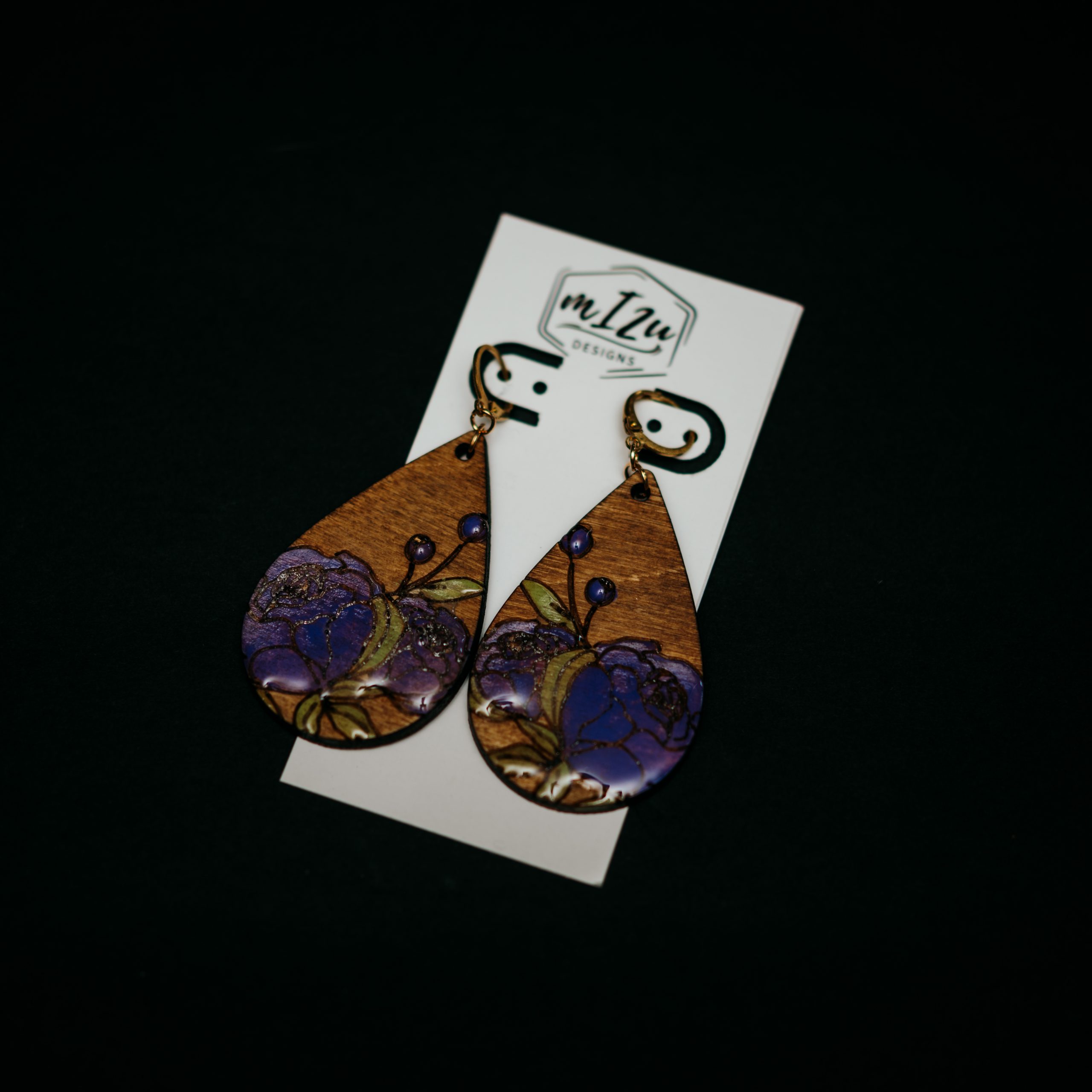 MI2U Designs: Purple Rose Teardrop