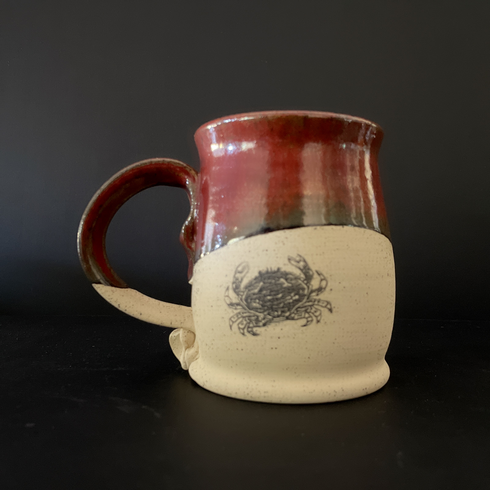 EEK Pottery: Crab- Red