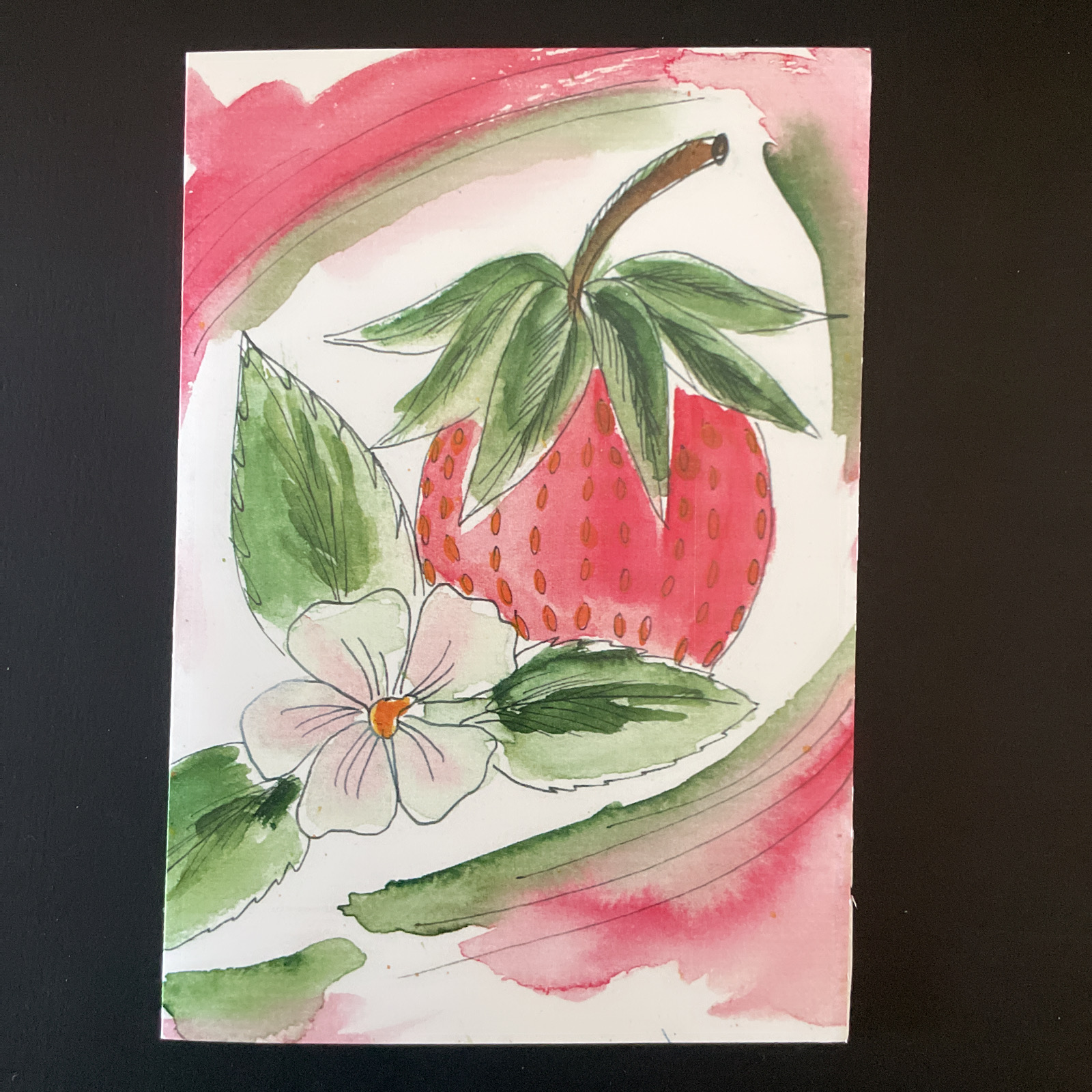 The Salty Woodsman: Art Cards- Strawberry