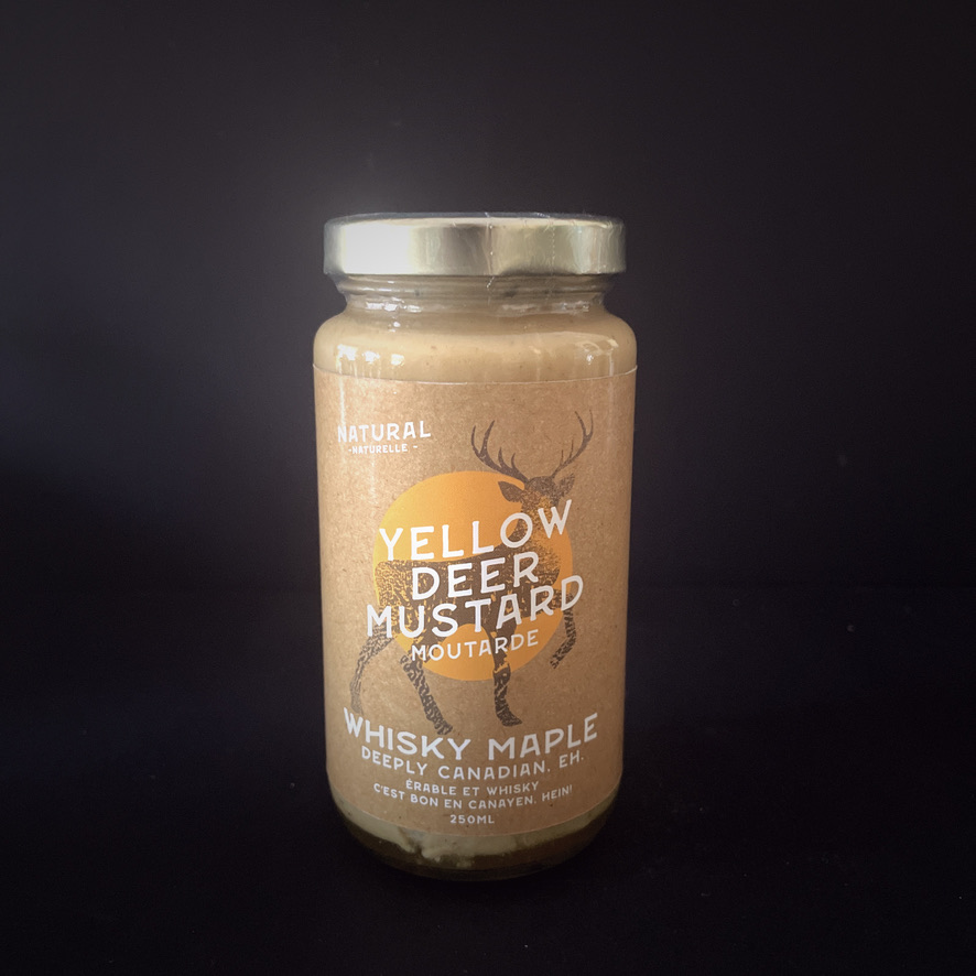 Yellow Deer Mustard: Whiskey Maple