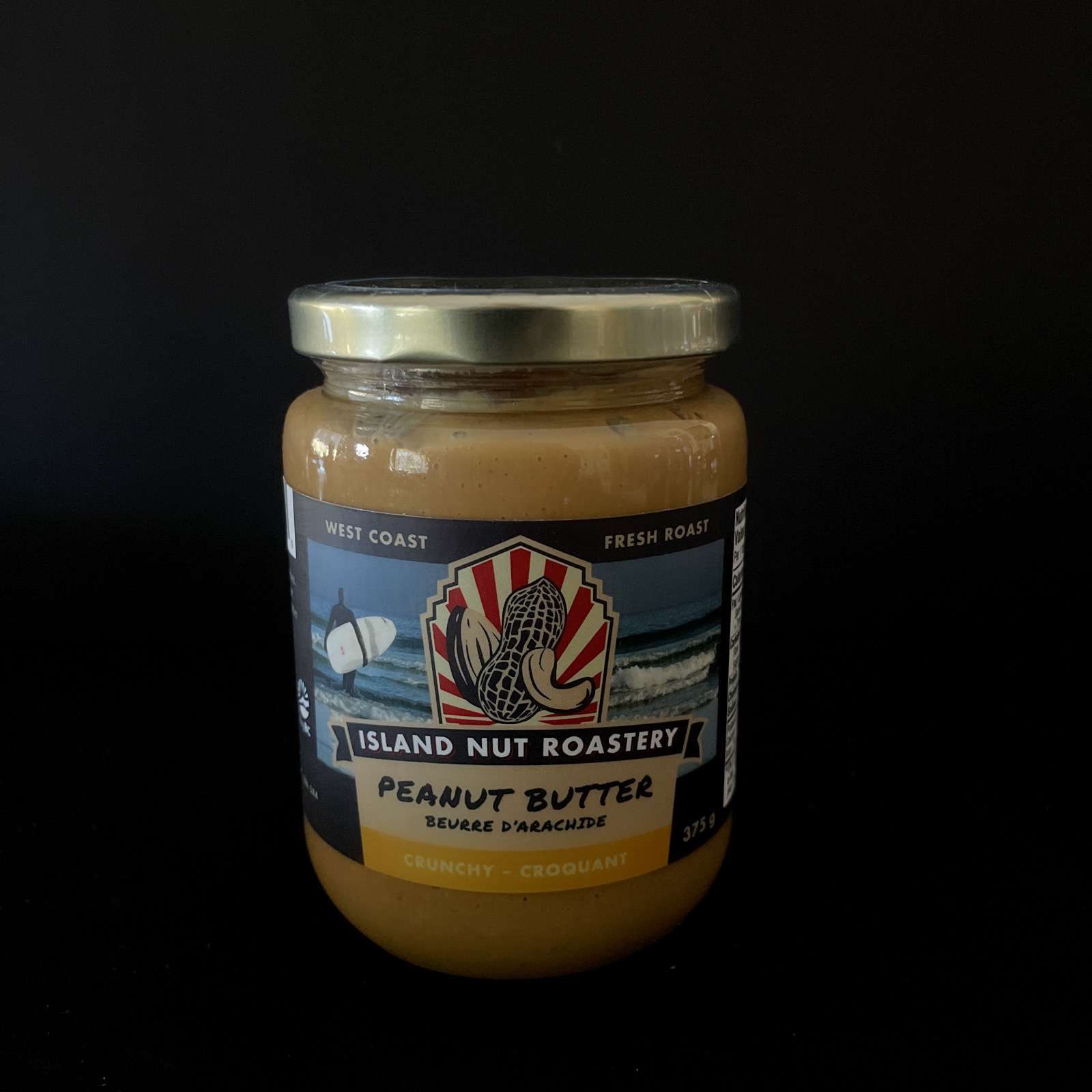 Island Nut Roastery: Peanut Butter 375g Crunchy