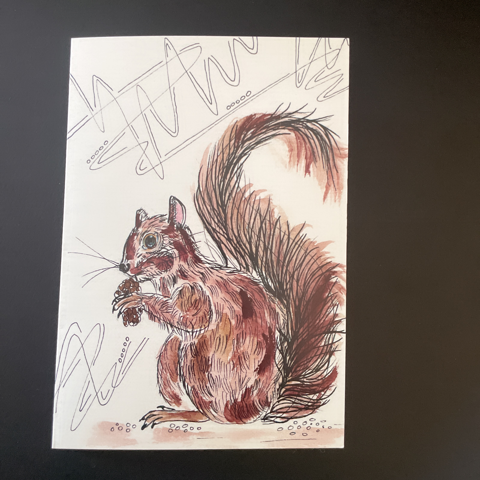 The Salty Woodsman: Art Cards- Squirrel