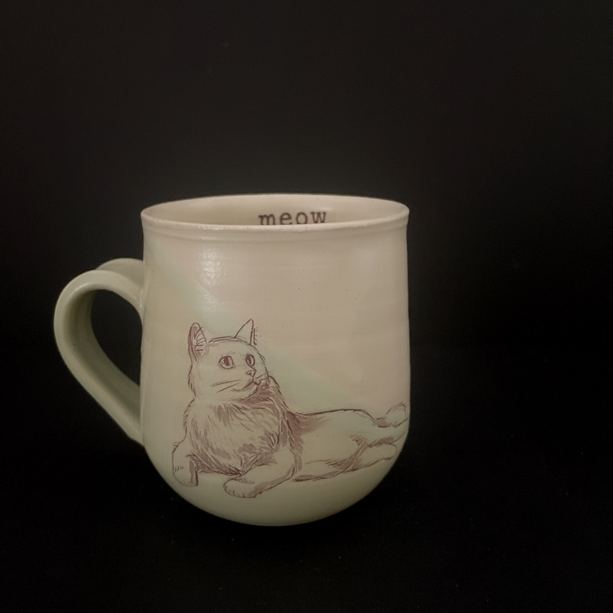 Tiny Cat Pottery: Le Chat e