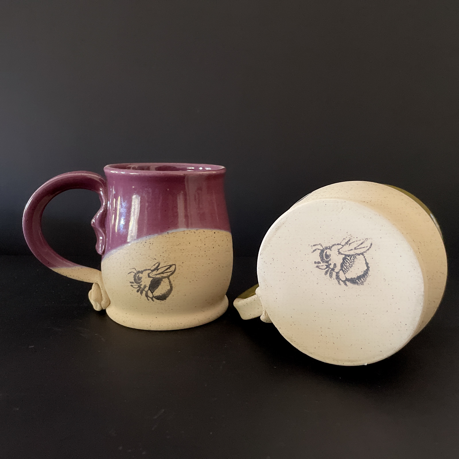 EEK Pottery: Bee- Purple