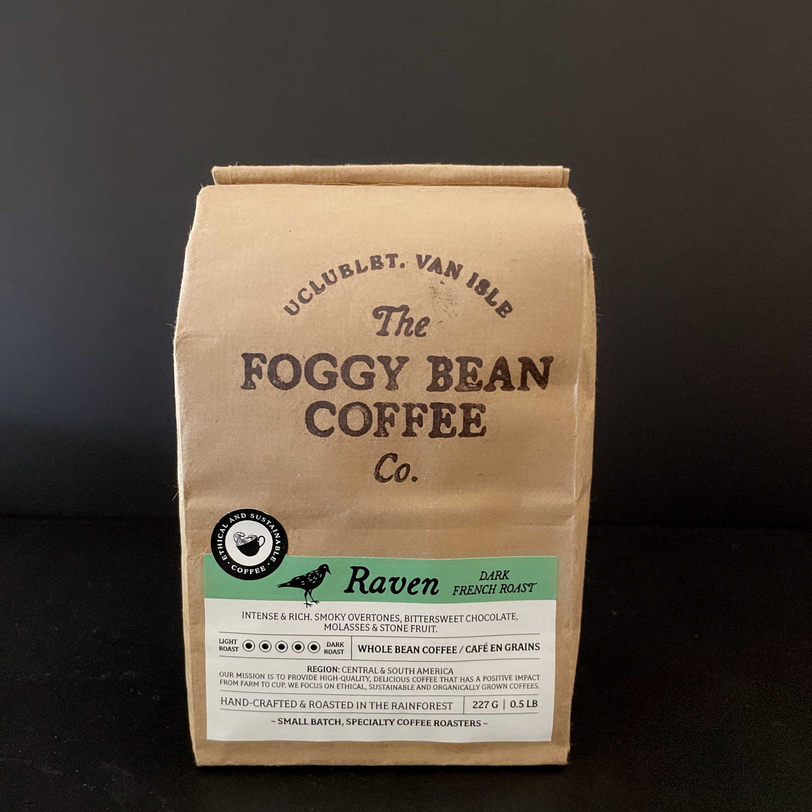 Foggy Bean Coffee: Raven 