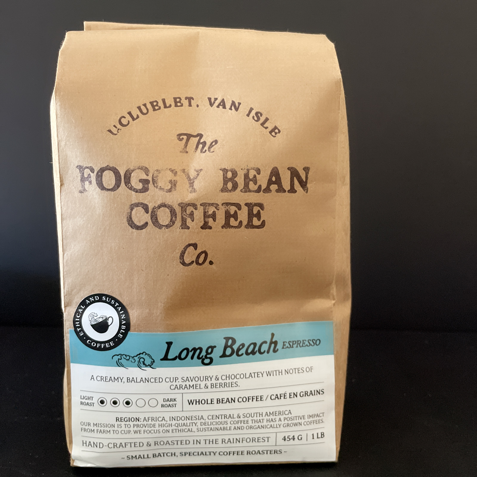 Foggy Bean Coffee: Long Beach Espresso - Medium Roast