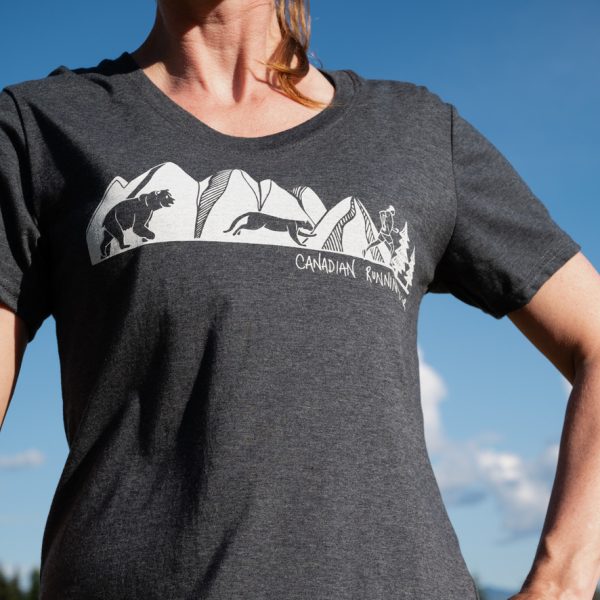 Kindred Coast: Woman's Canadian Running Club Heather Charcoal - Image 3