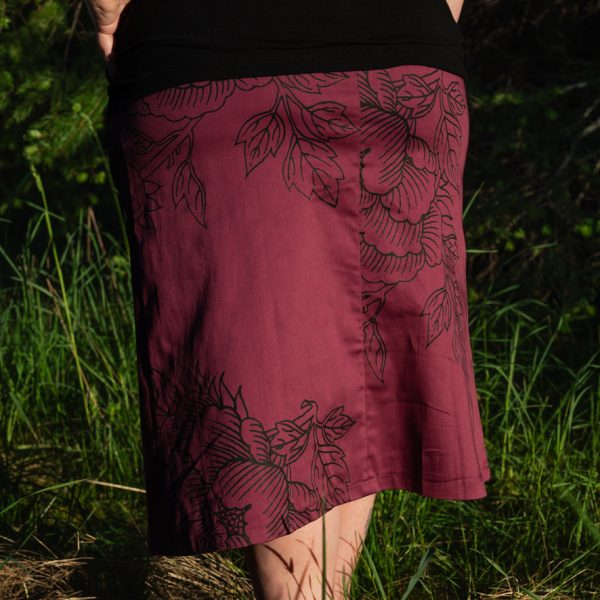 Smoking Lily: May Skirt- Amaranth Peony - Image 3