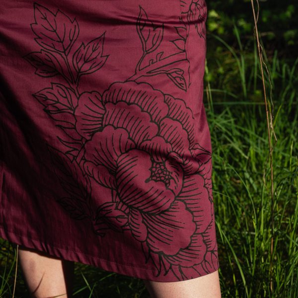 Smoking Lily: May Skirt- Amaranth Peony - Image 2