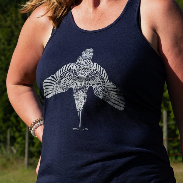 West Coast Tees: Woman's Diving Kingfisher Tank Top - Image 3