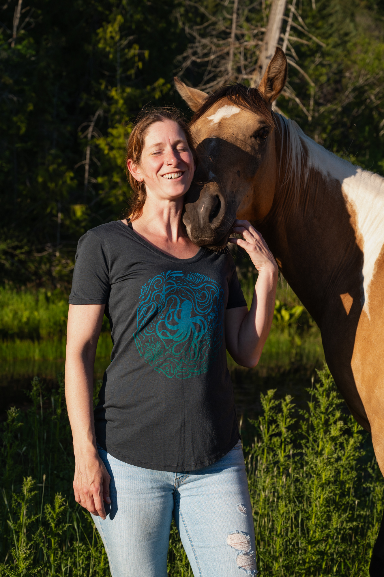 Bough & Antler: Ladies Bamboo Tees: Octopus's Garden