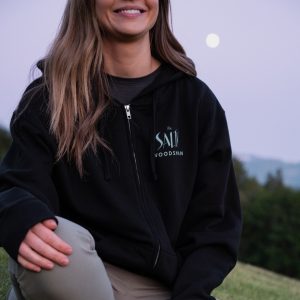 Salty Woodsman Zip Hoodie Black