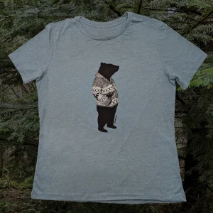 West Coast Tees : Cowichan Bear Blue Womans